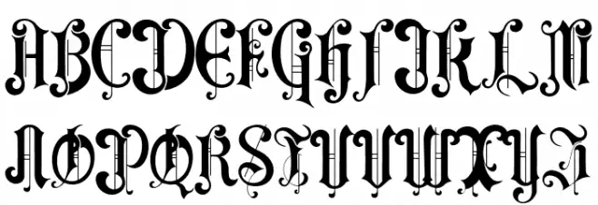 Darkpower Font Litere mari