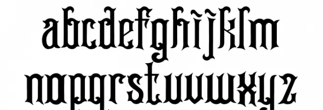 Darkpower خط أحرف صغيرة