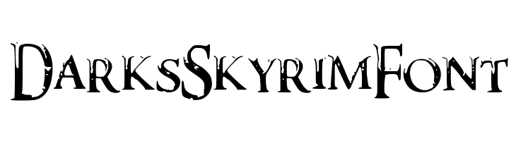 DarksSkyrimFont  Descarca Fonturi Gratis