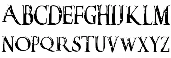 DarksSkyrimFont Schriftart Groß