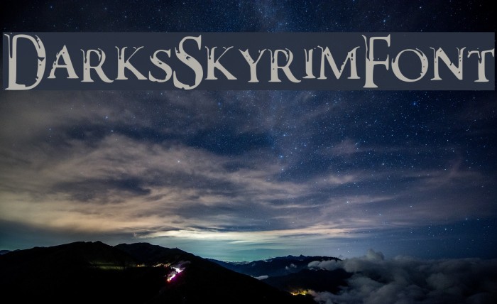 DarksSkyrimFont Example 3