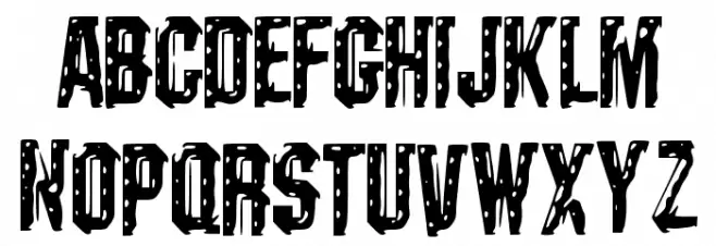 Darks_CF_Machine Schriftart Kleinbuchstaben