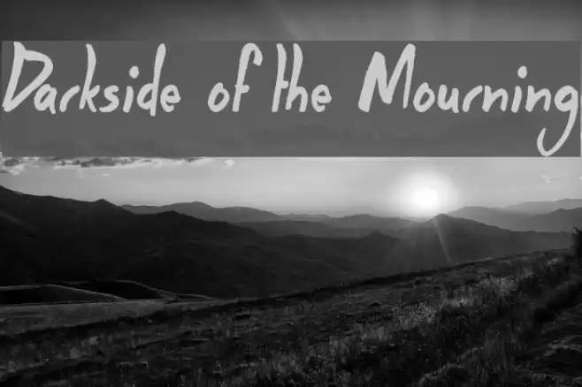Darkside of the Mourning Font examples