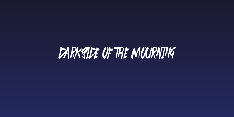 Darkside of the Mourning Social Header