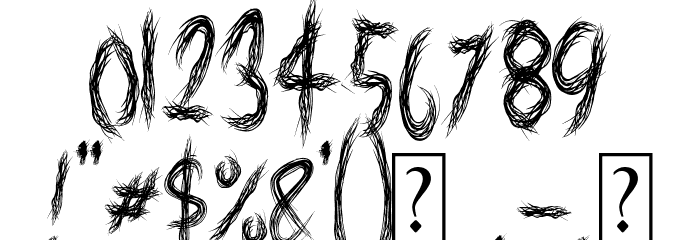 Darkside Font OTHER CHARS