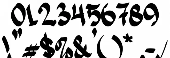 Darksite Font OTHER CHARS