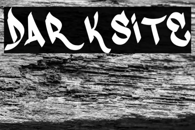 Darksite Font examples