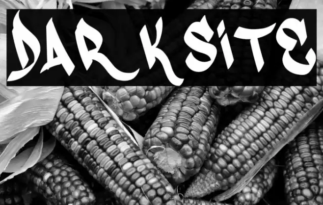 Darksite Font examples