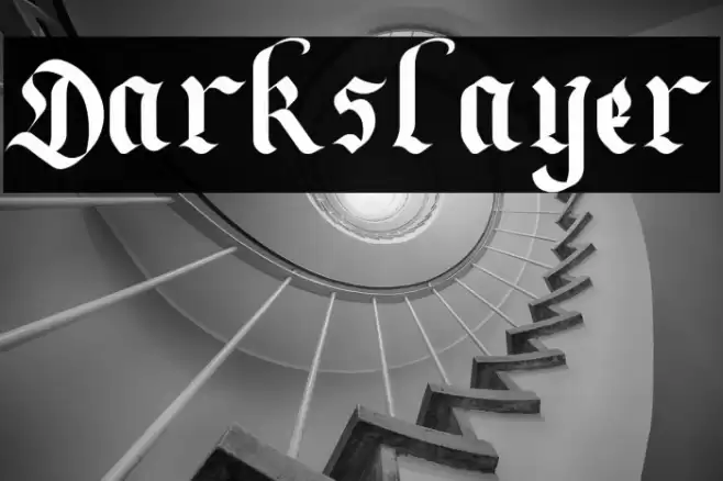 Darkslayer फ़ॉन्ट examples
