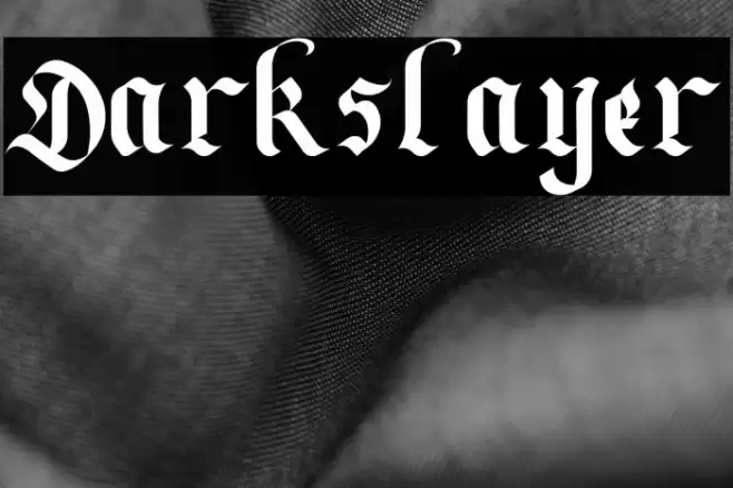 Darkslayer फ़ॉन्ट examples