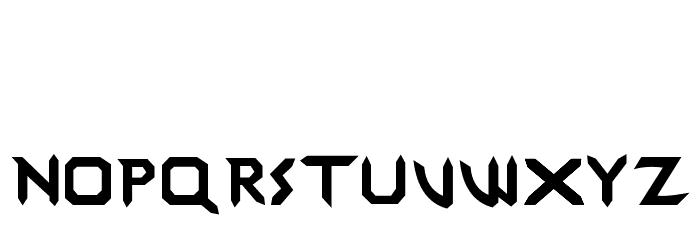 Darkstar Font LOWERCASE