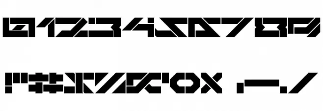 Darktech LDR Regular Font OTHER CHARS