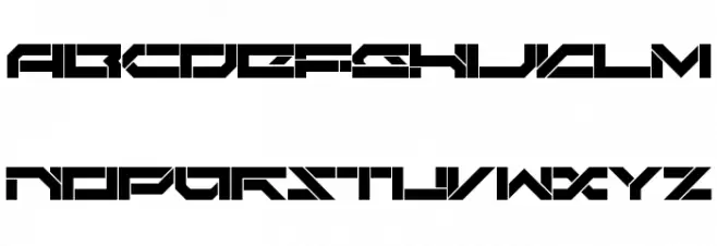 Darktech LDR Regular Polices MAJUSCULES