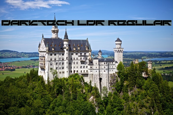 Darktech LDR Regular Font examples