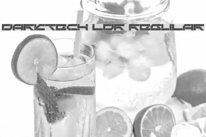 Darktech LDR Regular Font examples