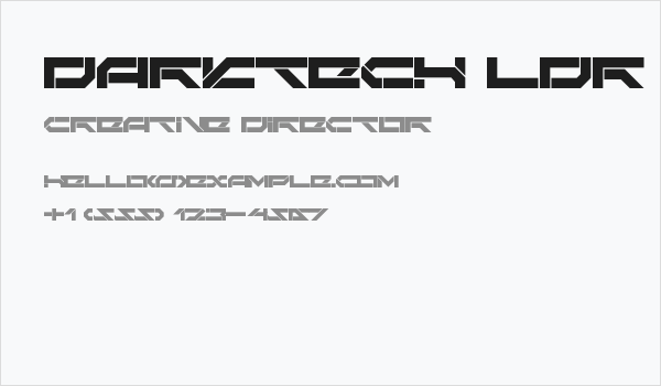 Darktech LDR Regular Business Card