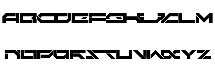 Darktech LDR Regular Font LOWERCASE