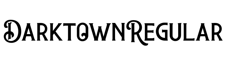 DarktownRegular  免费字体下载