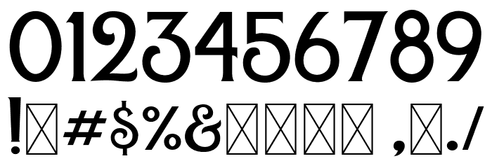 DarktownRegular Font OTHER CHARS