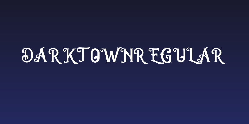 DarktownRegular Social Header
