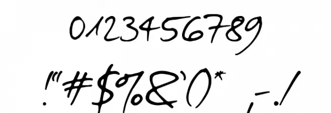 Darkwoman Font OTHER CHARS