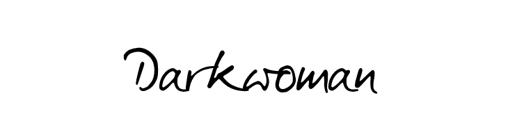 Darkwoman  フリーフォントのダウンロード