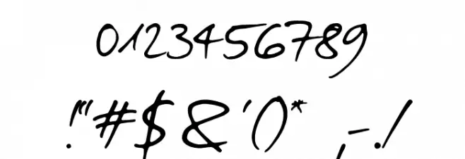 Darkwoman Font OTHER CHARS