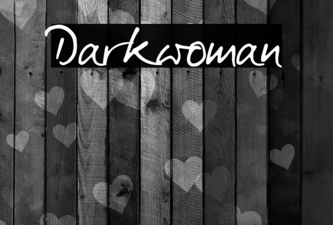 Darkwoman Font examples