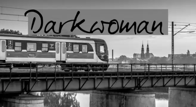 Darkwoman Font examples