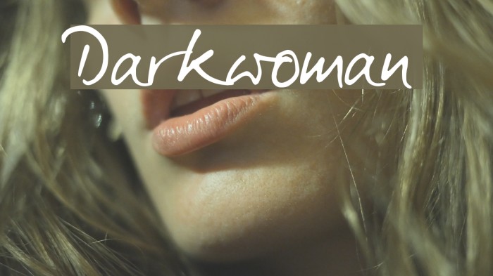 Darkwoman Font examples