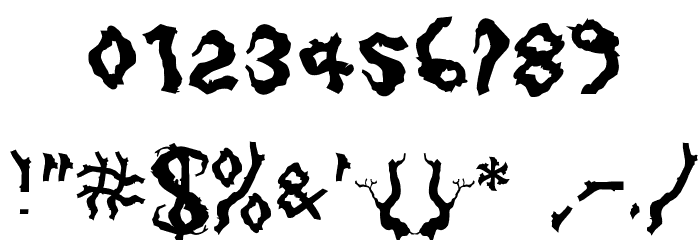 Darkwood Font OTHER CHARS