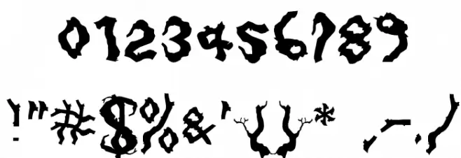 Darkwood Font OTHER CHARS
