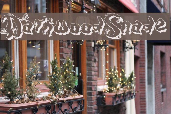 DarkwoodShad2 Font examples