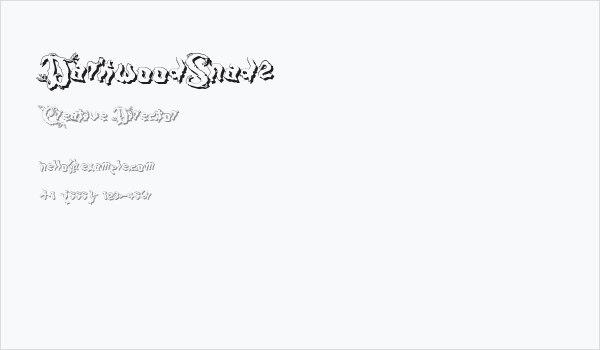 DarkwoodShad2 Business Card