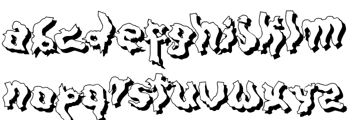 DarkwoodShad2 Font LOWERCASE