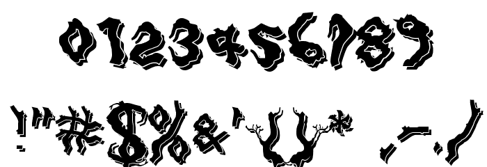 DarkwoodShadow Font OTHER CHARS