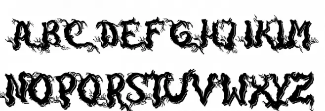 DarkwoodShadow Font UPPERCASE