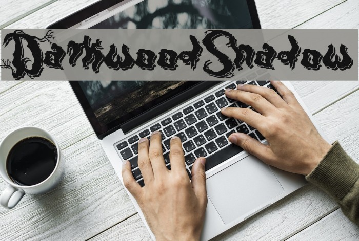 DarkwoodShadow Font examples