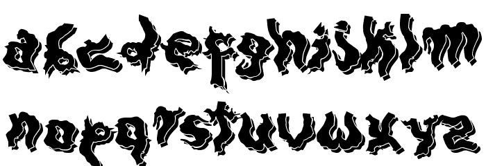 DarkwoodShadow Font LOWERCASE