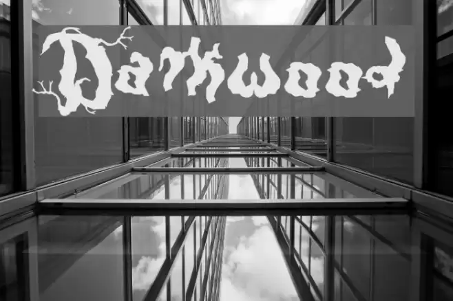 Darkwood Font examples