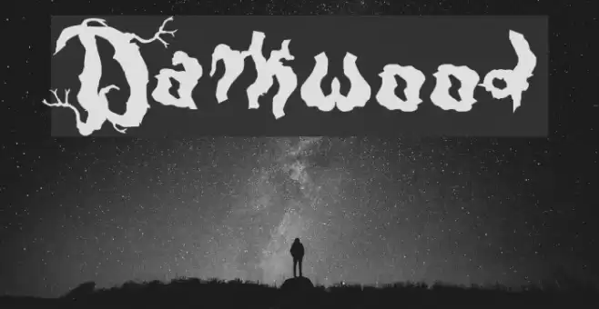Darkwood Font examples