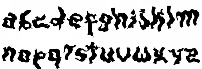 Darkwood फ़ॉन्ट लोअरकेस