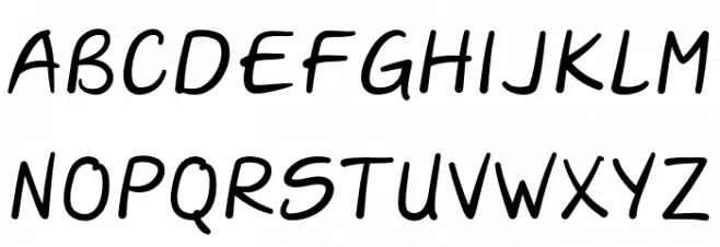 Darla-Script-Personal-Use-Only Regular Polices MAJUSCULES