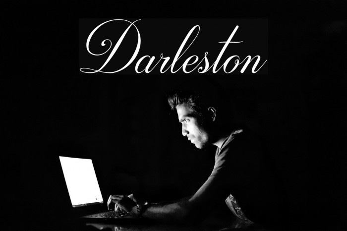 Darleston Font examples