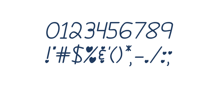 Darlin' Pop Bold Italics Other Characters