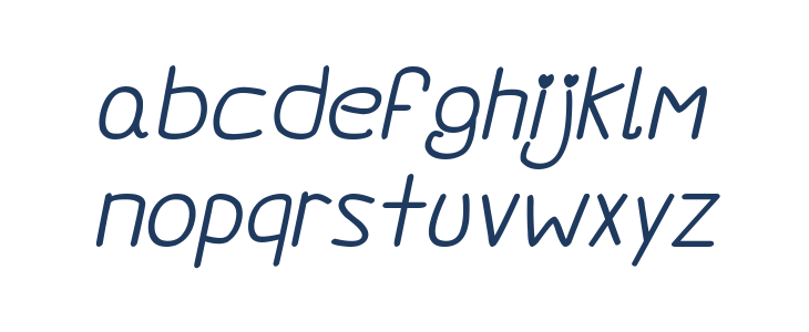 Darlin' Pop Bold Italics Lowercase