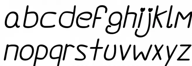 Darlin' Pop Bold Italics Font LOWERCASE
