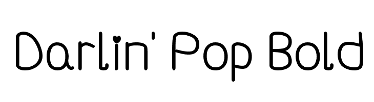 Darlin' Pop Bold  les polices de caractères gratuit tlcharger