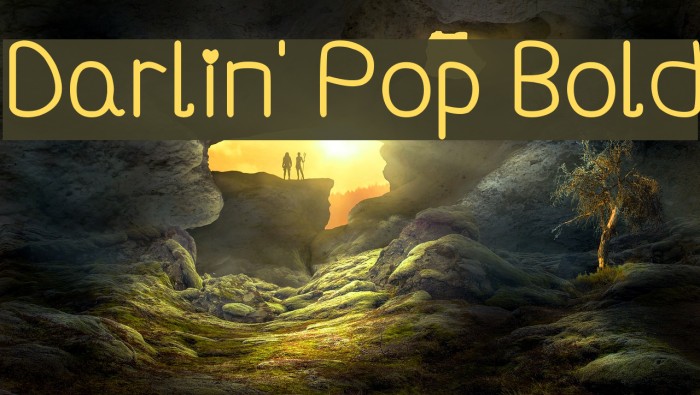 Darlin' Pop Bold Font examples