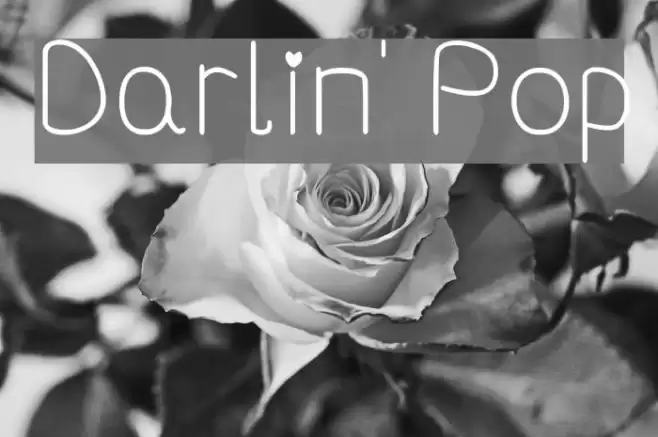 Darlin' Pop Font examples